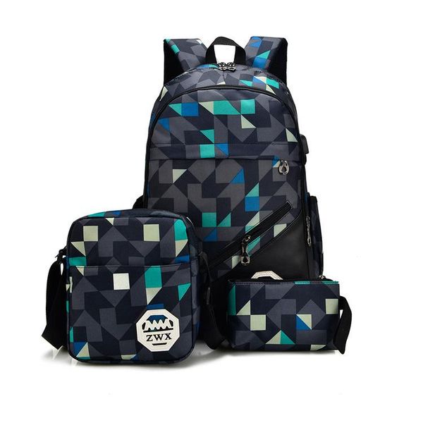 

3 ps combination backpack designer backpack handbag shoulder bag large capacity bookbags school bag outdoor bag ing