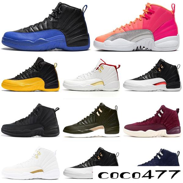 

game royal 12s men basketball07 shoes fiba university gold midnight black punch taxi dark grey wings mens trainer sports sneakers 7-13