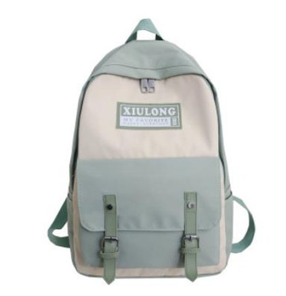 

европейские и американские горячие тенденции нового стиля колледжа мужского и женского пола студентов рюкзак хит цвет пояса моды диких нейло