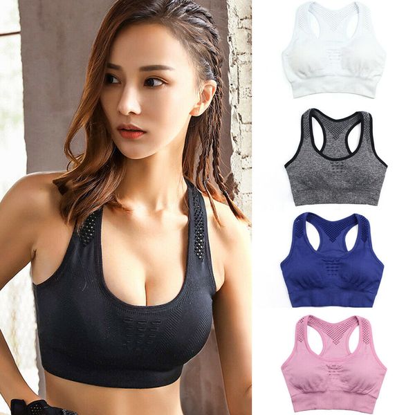 

women sports bra tanks ladies cotton breathable yoga fitness vest tank cropped underwear padded bras, White;black