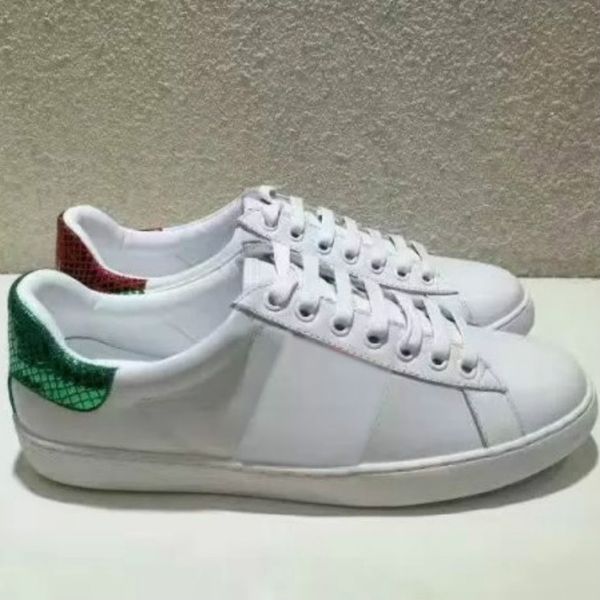 

new arrival fashion men women casual shoes sneakers genuine leather bee/tiger embroidered party shoes, Black