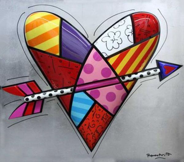 

romero artworks britto love struck home decor handcrafts /hd print oil painting on canvas wall art picture 200512