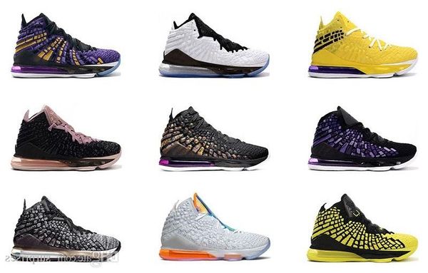 

2020 new arrivel mens basketball shoes 17s future black white yellow purple 17 athletic sports sneakers trainers size 7-12, White;red