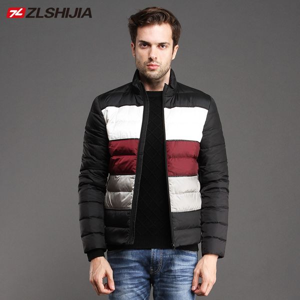 

zlshijia dress brand 2016 new paragraph men's autumn/winter down cotton-padded jacket clothes fashion warm coat jackets333510880, Black