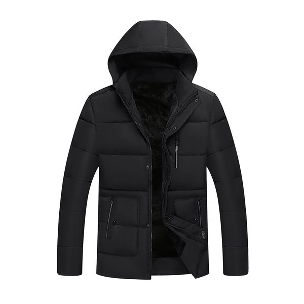 

manufacturer direct men's padded middle-aged winter cotton-padded jacket down jacket coat men's thick padded, Tan;black