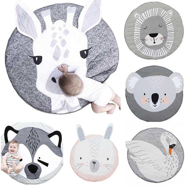 

coffee bear boy playmat antiskip carpet girl room mat 150*150 round storage beach mat outdoor crawling pad baby game mat cartoon