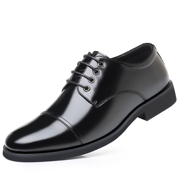 Горячая распродажа - мужская кожаная обувь деловая повседневная мужская обувь 2019 новое платье британская кожа увеличилась, антистатический