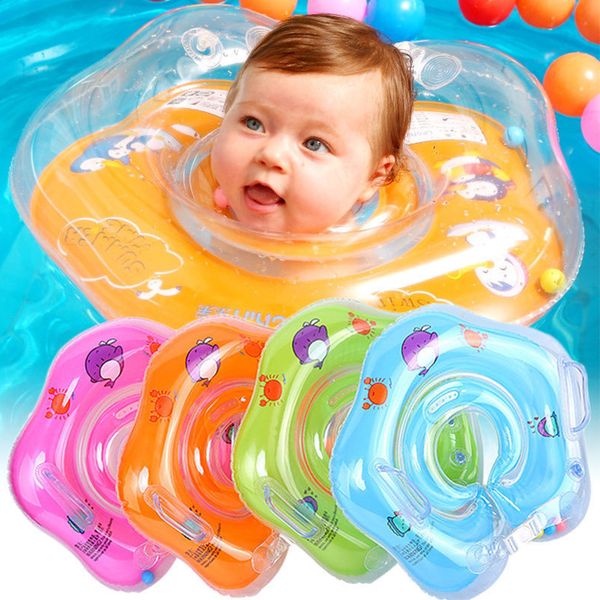 

baby swimming accessories neck ring tube safety infant float swim circle big dolphin inflatable hose for kids bathing
