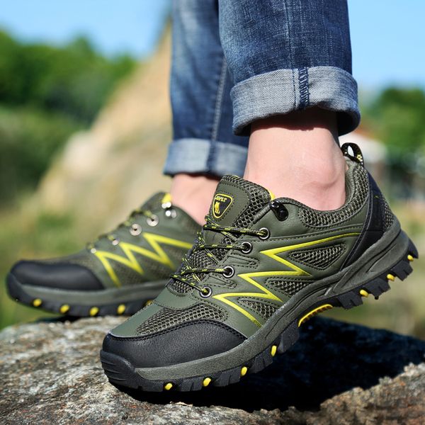 

лето осень походной обувь мужчина tpr sole покрытие альпинизм обувь мужской износостойкие кроссовки открытых спортивная обувь man