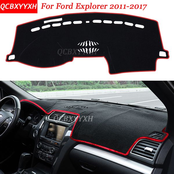 

car styling dashboard avoid light pad polyester for explorer 2011-2017 instrument platform desk cover protective mats