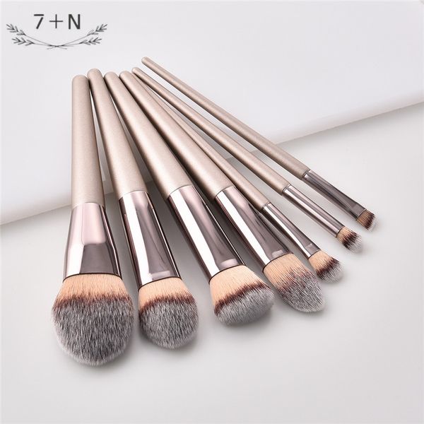 

7 makeup tools eye set eye shadow brush champagne gold - coffee tube - brush suitable for beginners easy makeup should not be ha