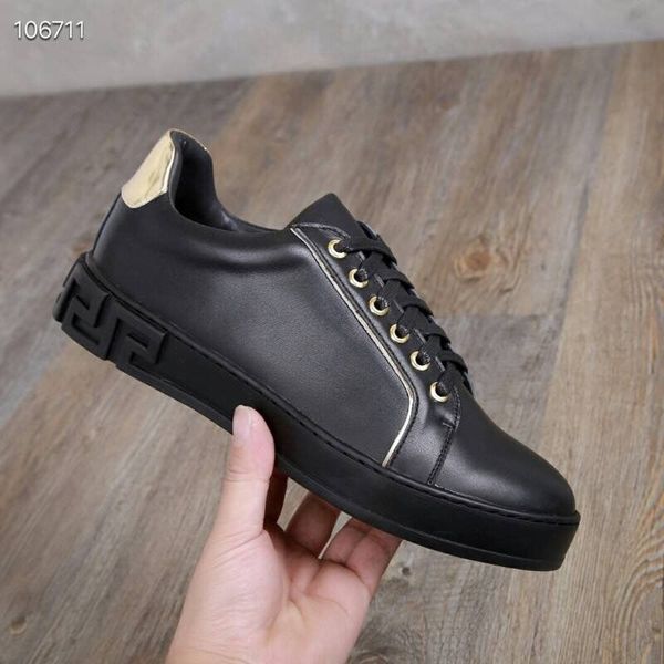 

2019ventilation new original box genuine leather run away designer sneakers fashion women shoes trainers men mixed color size 35-45, Black