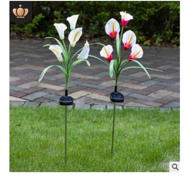 

2020 горячей продажа новой 5-head подкова лотоса 5-водить солнечный светильник лужайки солнечной 5-head подковы солнечных ламп земли искусст