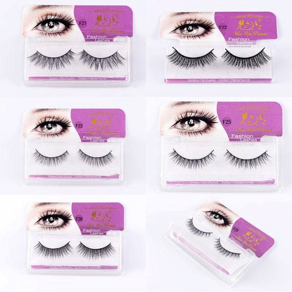 

natural 3d false eyelashes fake lashes long makeup handmade thick false eyelashes extension eyelash full strip eyelashes