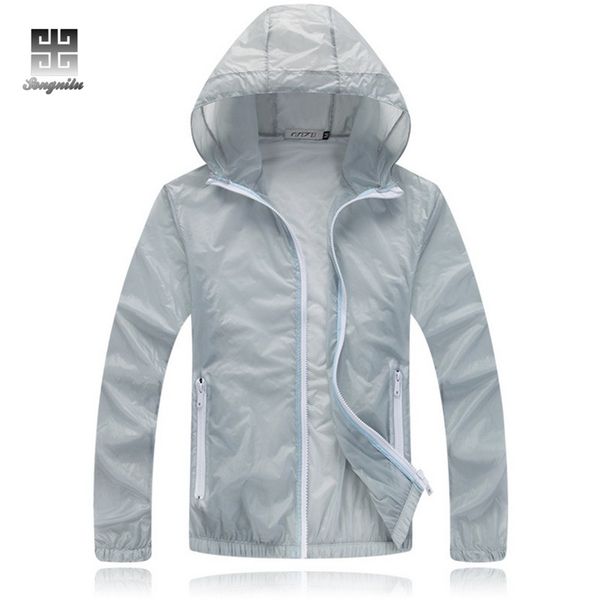 

spring summer outdoor sport thin jacket windbreaker waterproof sun protection movement coat lightweight quick-dry hiking jackets, Blue;black