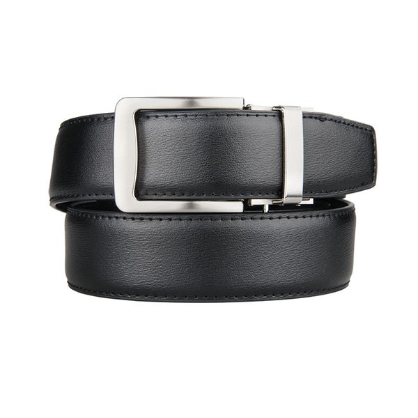 

cowhide genuine leather belt for men 3.5cm width mens automatic buckle brand luxury black mens belts t200427, Black;brown