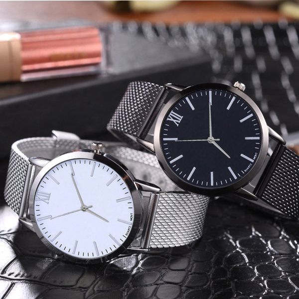 

women silica gel mesh belt casual watch simple mesh belt watch, Slivery;brown