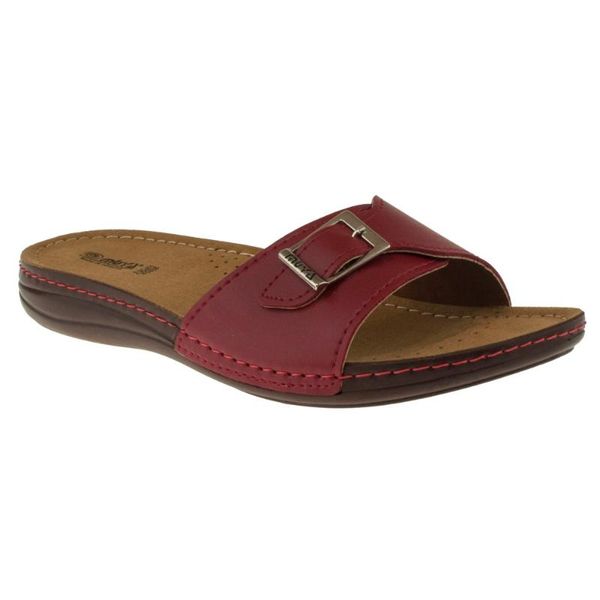 

muya 26286 single buckle red women 's slippers muya, Black