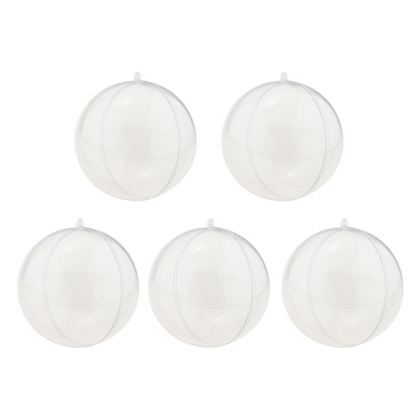 

5 pieces clear ball candy box christmas bauble tree ornament 9cm festive & party supplies