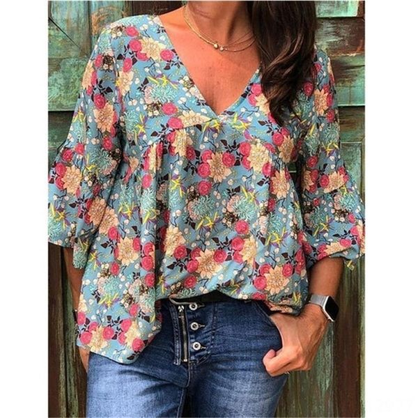 

2020v collar coat printed loose 2020v collar coat printed loose top, White