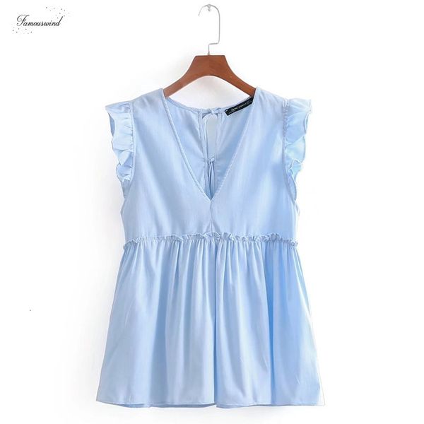 

sweet blouse v neck regular sleeveless ruffles pleated casual elegant lace shirt blusas back bow tied brand agaric ls2208, White