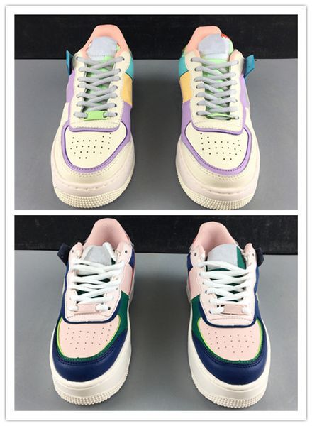 

2019 new beige purple pink blue 1 women low running basketball shoes outdoor trainers size 5.5-8.5