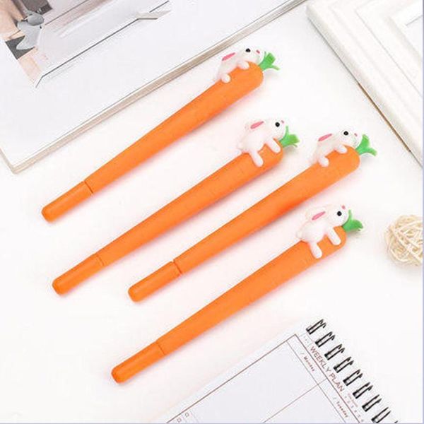 

creative carrot gel pen female office student gel school pen oil korean examination stationery writing water k2n5