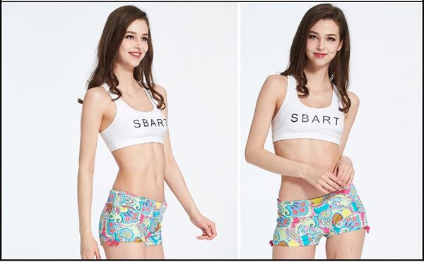 

sbart solid colors women swimwear briefs female diving surfing bathing beach shorts running fitness yoga swim trunks shorts