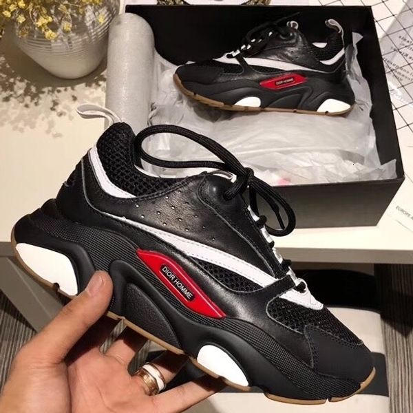 

fashion man casual shoes luxury designer sneaker genuine leather mesh race runner shoes outdoors trainers with box us38-45