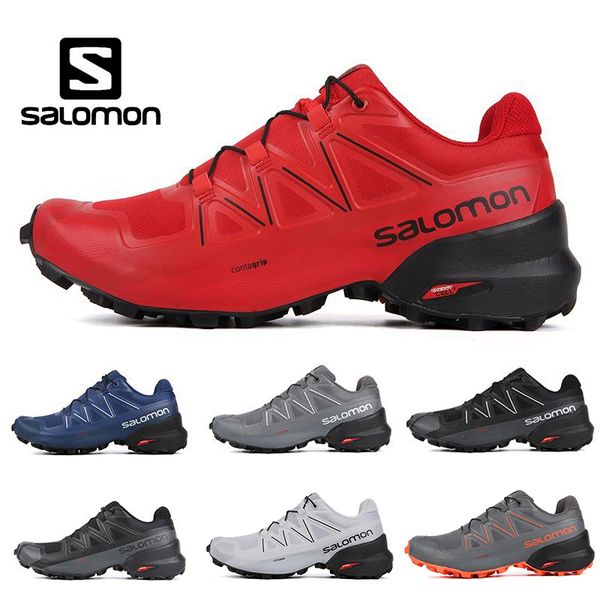 

2019 New Arrival Salomon Speedcross 5 Black 5s Trail Runner Mens And Womens Sports Shoes Fashion Sneakers Outdoor Running Shoes