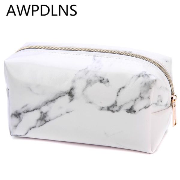 Marmor PU Student Bleistiftkoffer Große Kapazität Pen Box Makeup Lagerung Tasche Tasche Schul Schreibwaren Liefert Mädchen Beutel für Geschenk