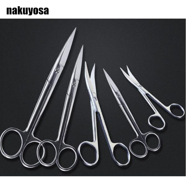 

stainless steel straight/bend head straight elbow scissors thickening cut ophthalmology tissue scissors sp