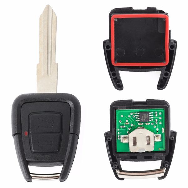 

2 button remote key 315mhz id40 transponder chip for vauxhall opel hu46 blade