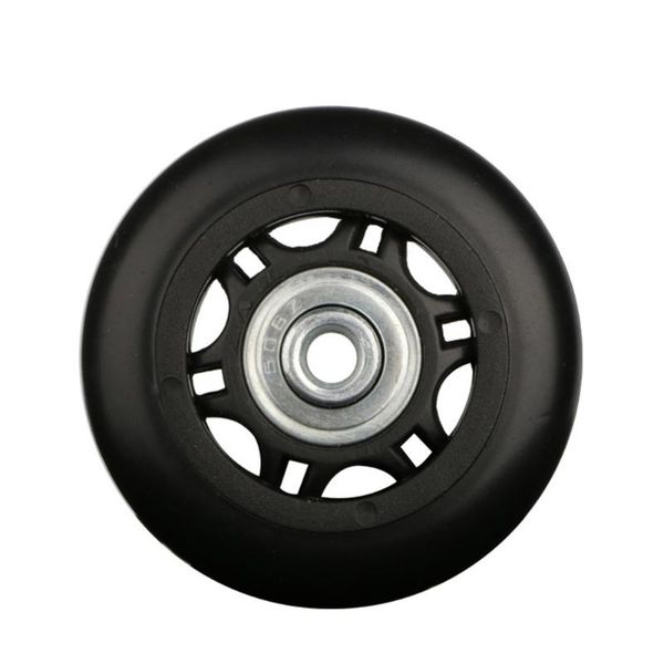 

rolling parts bag accessories high elastic suitcase wheel wear resistance replacement swivel travel luggage use good grip repair, Black