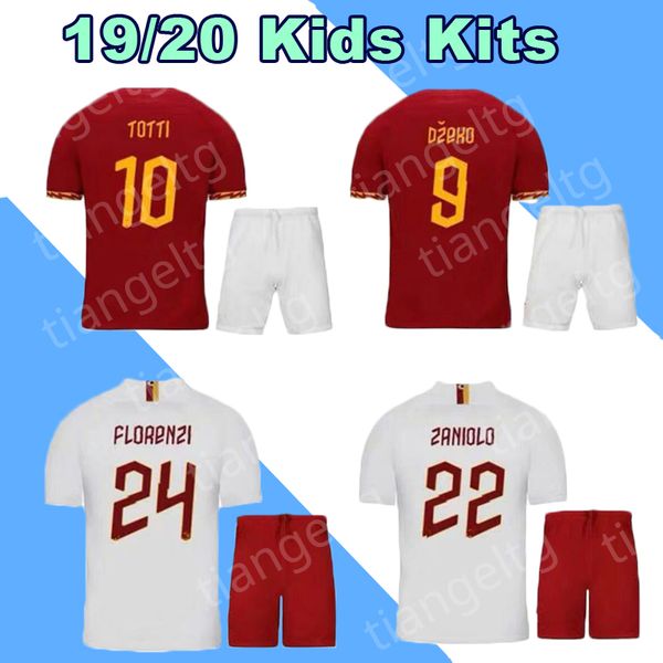 

2019 roma soccer jersey kids kits maillot 19 20 fÃºtbol customized totti perotti jerseys sports kids kits football shirt 04
