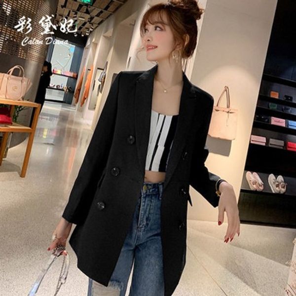 

new women casual long sleeve coat suit office ladies slim cardigan blazer jacket outwear, White;black
