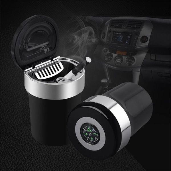 

car compass ashtray car with led with ashtray led supplies wear-resistant convenient