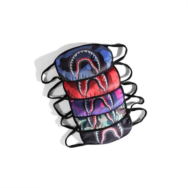 

мультфильм мода маска акула рот печати пылезащитный анти-пыльца личности маска унисекс уличные маски уличный стиль бесплатная доставка, Black;white