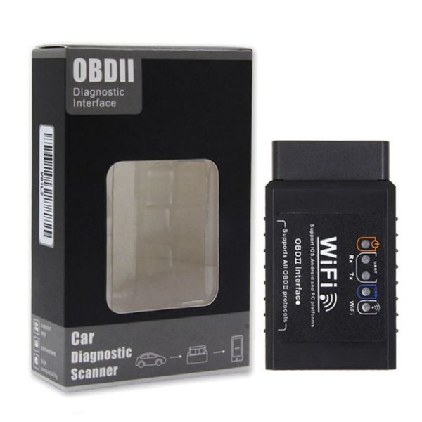

new elm327 v1.5 obd2 wifi car fault detector with and safe to use