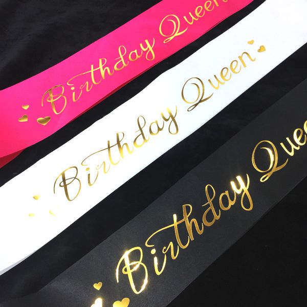 

sashes gilding monolayer sardine cloth new style creative shoulder strap brithday queen etiquette belt factory direct selling 2 55rk p1