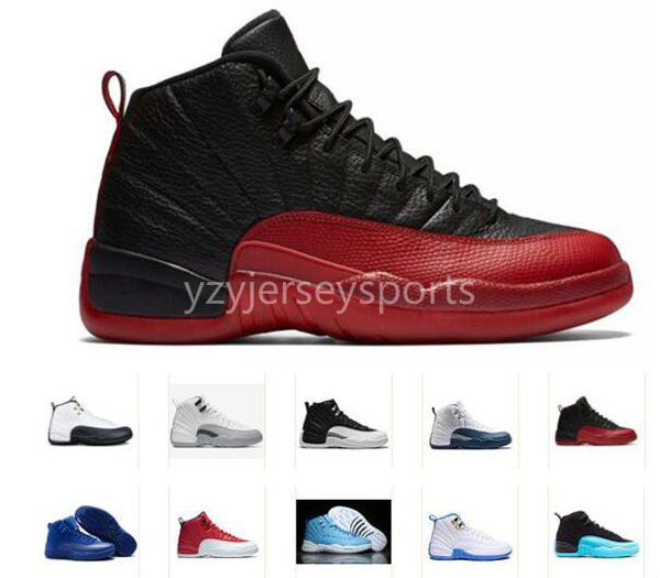 

eair 1 ajd 12 mens basketball shoes 12s winterized wntr gym red michigan bordeaux the master flu game taxi sports sneaker trainers