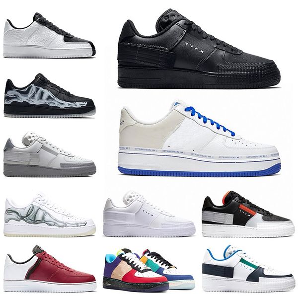 

dunk 1 shadow mens trainer running shoes skeleton black white split n354 men women platform sports sneakers size 36-45 wholesale, White;red