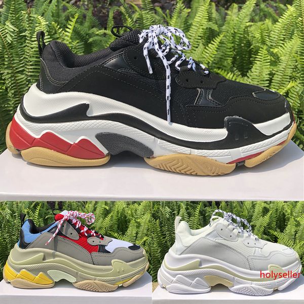 

luxury paris triple s platform men women vintage casual dad shoes gym red blue triple black white pink men fashion sneaker designer trainers