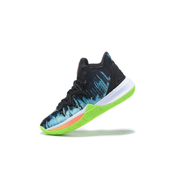 kyrie 5 black and green