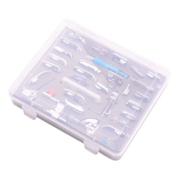 

новые 62шт швейные машины части наборы прижимной лапки костюм многофункциональный швейный набор комбинированные части машины, Black