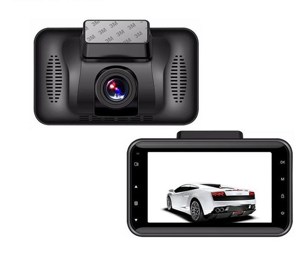 

3" nt96223 car dvr camera auto digital camcorder driving dashcam recorder full hd 1080p rotatable lens 170Â° motion detection g-sensor