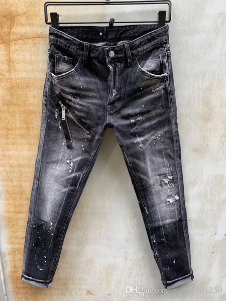 

2020 men designer jeans men joggers brand fashion designer hip hop mens skinny jeans quality is very good mens black ripped skinny jeans, Blue
