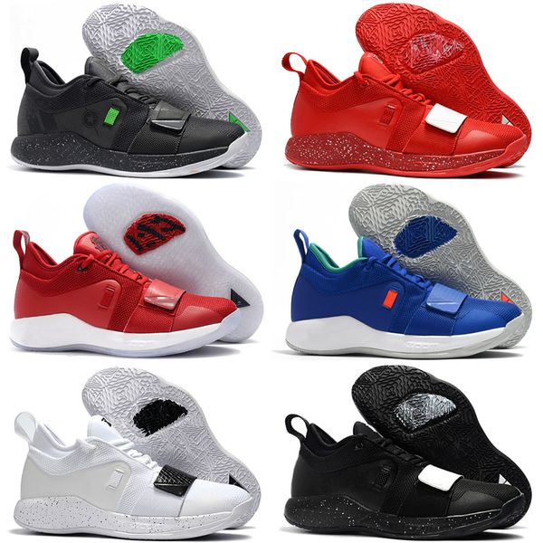 

pg 2.5 black white red paul george 2018 pg 2.5 black basketball shoes for men sports sneakers size 40-46