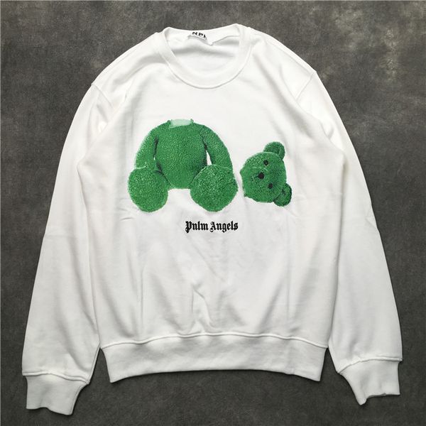 

mens designer hoodies givh22 new fashion brand luxury graffiti cartoon cartoon green bear letter printed sanitary clothes, Black