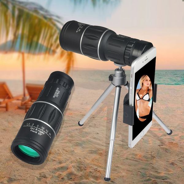 

16x52 monocular high-definition wide-angle camera dual-tuning sight telescope smn88